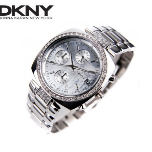 Dkny Accessories - DKNY Women Watch Square Round  Mother Pearl Dial